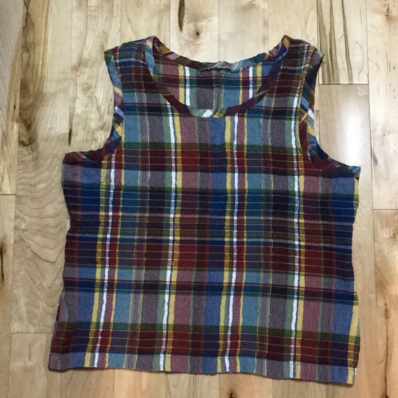 Plaid colorful tank size L. - Picture 3 of 4